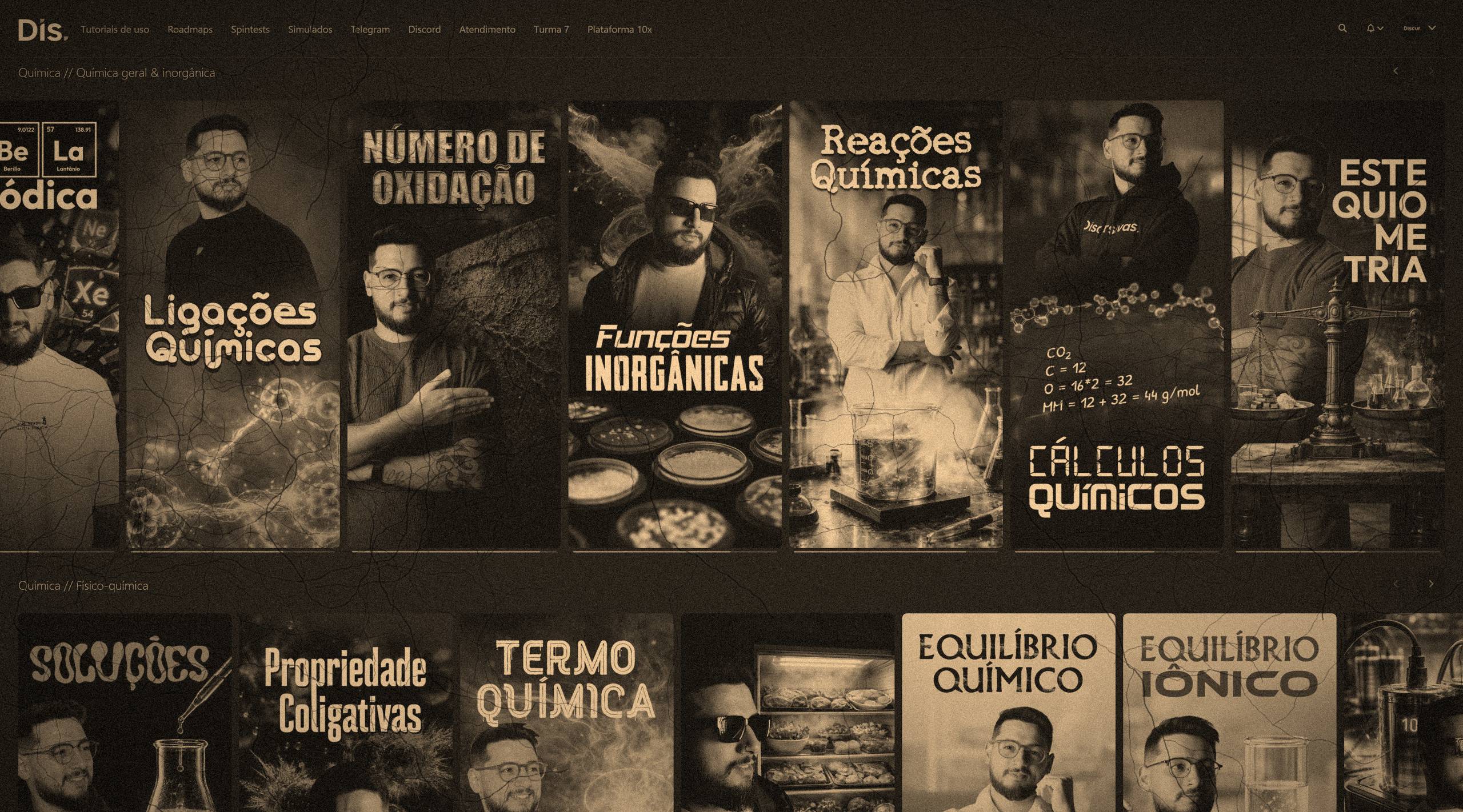 Dashboard da plataforma antiga