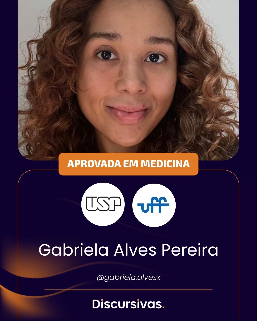 Gabriela Alves Pereira, aprovada em Medicina na USP