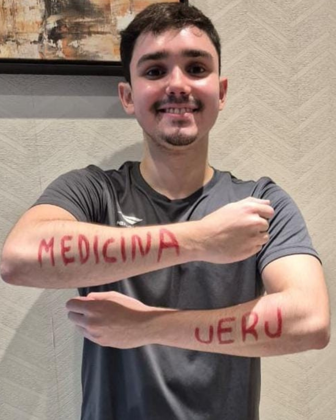 Caio Neves Ribeiro, aprovado na UERJ