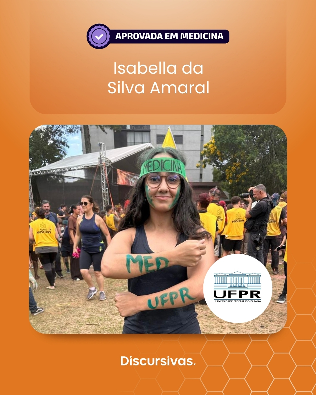 Isabella da Silva Amaral, aprovada em Medicina na UFPR